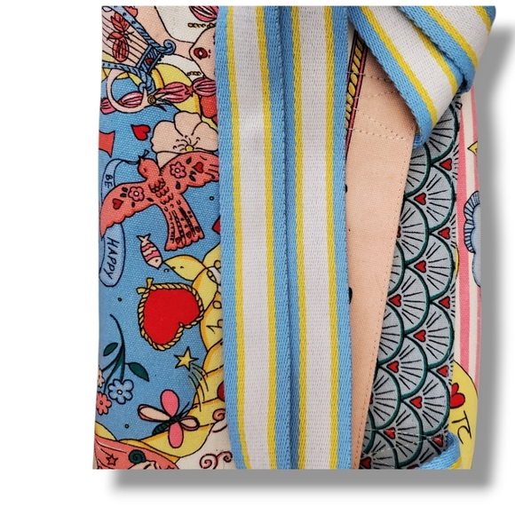 Brighton Colorful Siren's Song Canvas Mermaid Artistic Tote Bag - Picture 9 of 13